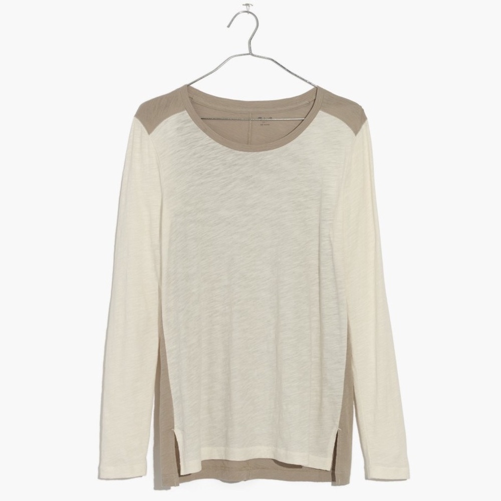 NWT Madewell “Whisper” Long-sleeve tee